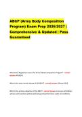 ABCP &lpar;Army Body Composition  Program&rpar; Exam Prep 2026&sol;2027 &vert;  Comprehensive & Updated &vert; Pass  Guaranteed 