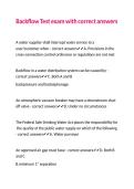 Backflow Test exam with correct answers