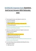 VA DEQ ESC Inspector Exam Questions And Correct Answers With Rationales 2026