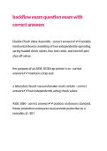 backflow exam question exam with correct answers