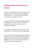 Backflow Practice Exam with correct answers