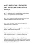 MN 576 MIDTERM EXAM 2 REVIEW STUDY SHEET 2026 ACCURATE RESPONSES FULL SOLUTION