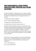 HESI FUNDAMENTALS EXAM SPRING PRACTICE SCRIPT UPDATED 2026 TESTED SOLUTIONS
