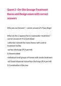 Quest 2 - On-Site Sewage Treatment Basics and Design exam with correct answers 