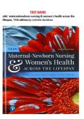 Test Bank for Olds&rsquo; Maternal-Newborn Nursing & Women&rsquo;s Health Across the Lifespan 11th Edition &ndash; Michele Davidson&comma; Marcia London & Patricia Ladewig &vert; 100&percnt; Guaranteed Pass &vert; Latest Update 2026
