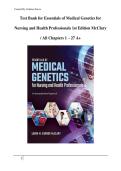 Essentials of Medical Genetics for Nursing and Health Professionals &ndash; Test Bank &lpar;1st Edition&rpar; McClary &vert; Complete Exam Questions and Answers All Chapters