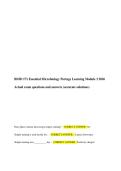 BIOD 171 Essential Microbiology Portage Learning Module 3 2026 Actual exam questions and answers &lpar;accurate solutions&rpar; 