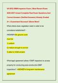 VA DEQ SWM Inspector Exam &vert; Most Recent Exam  2026-2027 Actual Complete Real Exam Questions And  Correct Answers &lpar;Verified Answers&rpar; Already Graded  A&plus; &vert; Guaranteed Success&excl;&excl; &vert;Brand New&excl;&excl;