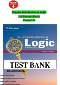 Test Bank For A Concise Introduction to Logic 14th Edition by Patrick J&period; Hurley Chapter 1-14&period;pdf