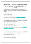 BSN HESI 266&mdash;Consolidated - Nightingale College - BSN 266 Questions And Answers 100&percnt; Correct 2026