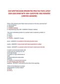 Latest Updated 2026 CNA Written Exam Practice & Review Pack &lpar;2025&sol;2026 Update&rpar; 300&plus; Original Questions &bull; Multiple Versions &bull; Correct Answers & Detailed Rationales Included