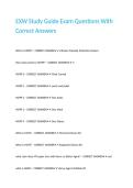 EXW Study Guide Exam Questions With Correct Answers