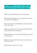 BMW MEMBERS ACTUAL EXAM PAPER 2026 QUESTIONS WITH SOLUTIONS GRADED A&plus;