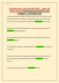 NUR 504 APEA 3P EXAM REVIEW &ndash; APEA 3P FINAL EXAM TESTBANK QUESTIONS AND CORRECT ANSWERS&vert; 2026