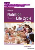 TEST BANK Nutrition Through the Life Cycle 8th Edition by Judith E&period; Brown &vert;ISBN&colon; 9780357730423&vert; Chapter 1-19 &comma; All Chapters 