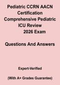 Pediatric CCRN AACN Certification 2026 PDF &vert; Comprehensive Pediatric ICU Study Guide