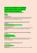 PCA&sol;CFSS WORKER TRAINING QUESTIONS WITH ACCURATE SOLUTIONS GRADED A&plus;