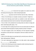 NUR 2214 Nursing Care of the Older Adult Module 8 &ndash; Rasmussen 2026&sol;2027 &vert; Questions with Correct Answers &vert; Latest Update