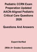 Pediatric CCRN Exam Prep 2026 PDF &vert; Updated AACN-Aligned Pediatric Critical Care