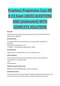 Prophecy Progressive Care RN B V3 Exam - MEDICAL EXAM STUDY GUIDE ACCURATE QUESTIONS AND CORRECT DETAILED ANSWERS WITH RATIONALES &vert;&vert; 100&percnt; GUARANTEED PASS <BRAND NEW VERSION>