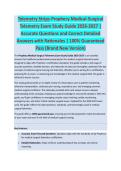 Telemetry Strips - MEDICAL EXAM STUDY GUIDE ACCURATE QUESTIONS AND CORRECT DETAILED ANSWERS WITH RATIONALES &vert;&vert; 100&percnt; GUARANTEED PASS <BRAND NEW VERSION>