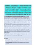 Prophecy Assessments - MEDICAL EXAM STUDY GUIDE ACCURATE QUESTIONS AND CORRECT DETAILED ANSWERS WITH RATIONALES &vert;&vert; 100&percnt; GUARANTEED PASS <BRAND NEW VERSION>