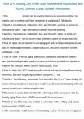 NUR 2214 Nursing Care of the Older Adult Module 4 &ndash; Rasmussen 2026&sol;2027 &vert; Questions with Correct Answers &vert; Latest Update