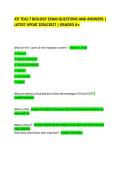 ATI TEAS 7 BIOLOGY EXAM QUESTIONS AND ANSWERS &vert; LATEST UPDAT 2026&sol;2027 &vert; GRADED A&plus;&period;