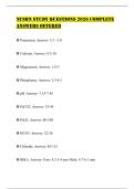NCSBN STUDY QUESTIONS 2026 COMPLETE ANSWERS OFFERED