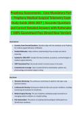 Prophecy Assessments 1 - MEDICAL EXAM STUDY GUIDE ACCURATE QUESTIONS AND CORRECT DETAILED ANSWERS WITH RATIONALES &vert;&vert; 100&percnt; GUARANTEED PASS <BRAND NEW VERSION>
