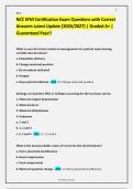 NCC EFM Certification Exam Questions with Correct Answers Latest Update &lpar;2026&sol;2027&rpar; &vert; Graded A&plus; &vert; Guaranteed Pass&excl;&excl;