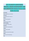 NCH Telemetry Monitoring Process - MEDICAL EXAM STUDY GUIDE ACCURATE QUESTIONS AND CORRECT DETAILED ANSWERS WITH RATIONALES &vert;&vert; 100&percnt; GUARANTEED PASS <BRAND NEW VERSION>