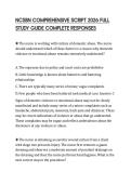 NCSBN COMPREHENSIVE SCRIPT 2026 FULL STUDY GUIDE COMPLETE RESPONSES
