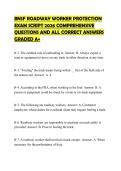 BNSF ROADWAY WORKER PROTECTION EXAM SCRIPT 2026 COMPREHENSIVE QUESTIONS AND ALL CORRECT ANSWERS GRADED A&plus;