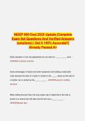 NEIEP 800 Final 2025 Update &ndash; Complete Exam Questions & Verified Answers &vert; 100&percnt; Accurate