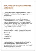 NSG 1400 Exam 2 Study Guide questions with answers