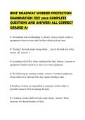 BNSF ROADWAY WORKER PROTECTION EXAMINATION TEST 2026 COMPLETE QUESTIONS AND ANSWERS ALL CORRECT GRADED A&plus;