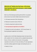 ATLS 10TH Edition Post Test Exam &vert; ATLS Actual Exam Questions with Correct Answers &vert; Latest Update 2026&sol;2027 &vert; Graded A&plus;&period;
