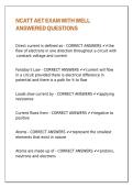 NCATT AET EXAM WITH WELL ANSWERED QUESTIONS