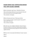 BOARD REVIEW 2026 CERTIFICATION REVIEW PACK WITH SOLVED ANSWERS