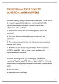 Cardiovascular Part 1 Exam ATI QUESTIONS WITH ANSWERS&period;