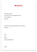 NR 293 ALT 2026&sol;2027 &ndash; Complete Practice Questions and Answers