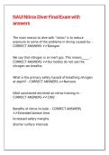 NAUI Nitrox Diver Final Exam with answers