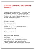 CDIP Exam 1 Domain 3 QUESTIONS WITH ANSWERS&period;