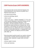 CDIP Practice Exam 2 WITH ANSWERS