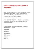 CDIP EXAM PREP QUESTIONS WITH ANSWERS