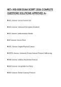 NET&plus; N10-008 EXAM SCRIPT 2026 COMPLETE QUESTIONS SOLUTIONS APPROVED A&plus;