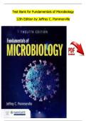 Test Bank for Alcamos Fundamentals of Microbiology 12th Edition by Pommerville Verified Chapters 1 - 27&comma; Complete Newest Version