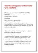 TEFL Methodology Course QUESTIONS WITH ANSWERS&period;