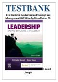 Test Bank For Leadership and Nursing Care Management 8th Edition by M&period; Lindell Joseph &comma; Diane Huber&vert;&vert;LATEST EDTION &lpar;2026&rpar;